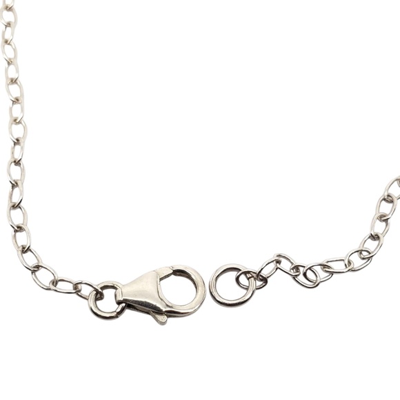 Sterling Silver Two Tone Layered Heart Shape Pendant Necklace #21291 - Picture 6 of 9